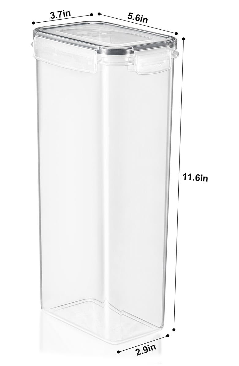 SORBUS 4-Pack Airtight Dry Food Storage Containers, Alternate, color, Clear