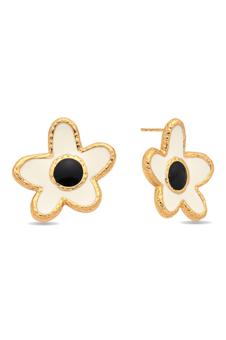 Rosetta Stud Earrings, Main, color, GOLD