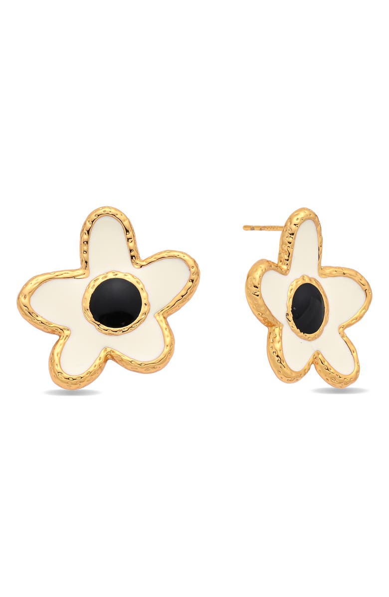 EYE CANDY LOS ANGELES Rosetta Stud Earrings, Main, color, Gold