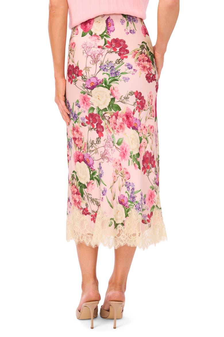 Edith Lace Trim Floral Skirt, Alternate, color, CLOUD PINK