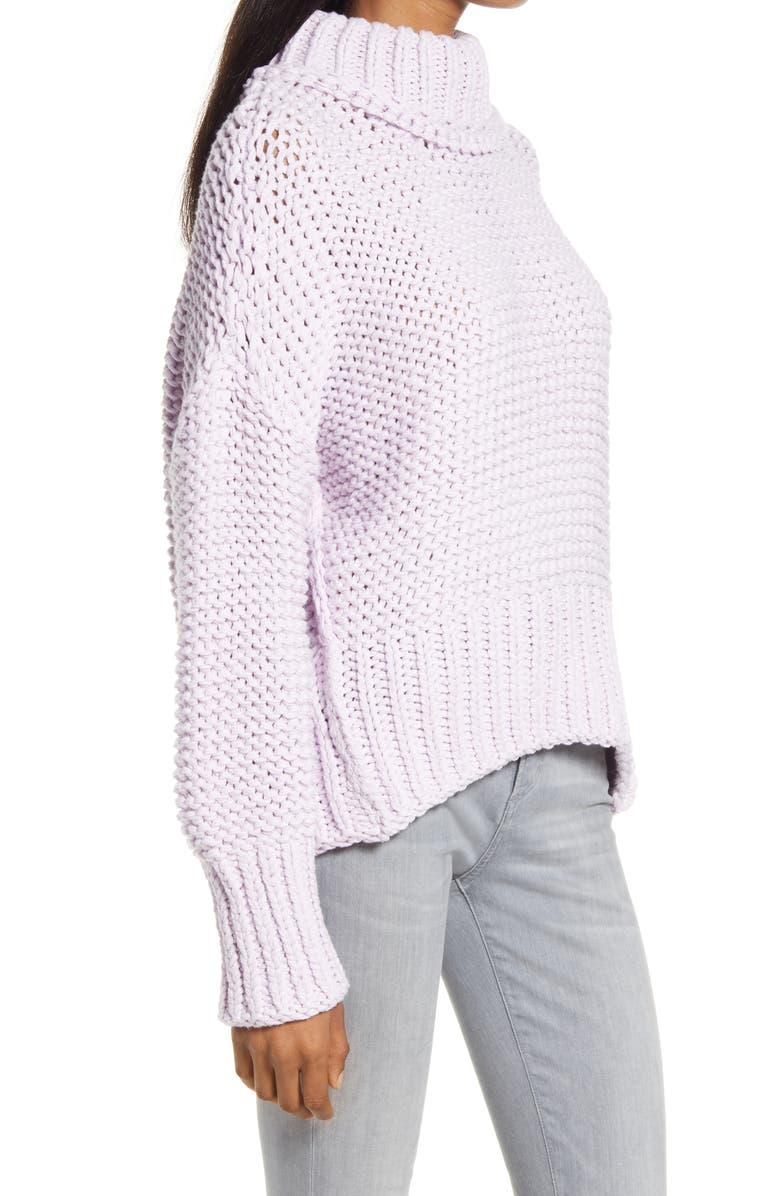 Free People My Only Sunshine Sweater, Alternate, color, Lilac