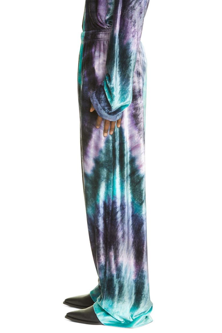 Studios Pexto Tie Dye Oversize Velour Joggers, Alternate, color, THISTLE PURPLE