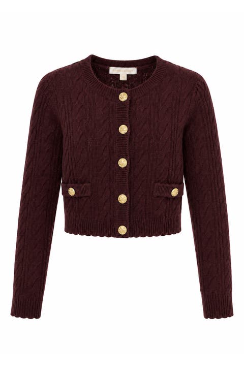 Kids' Kenderson Cable Knit Cardigan