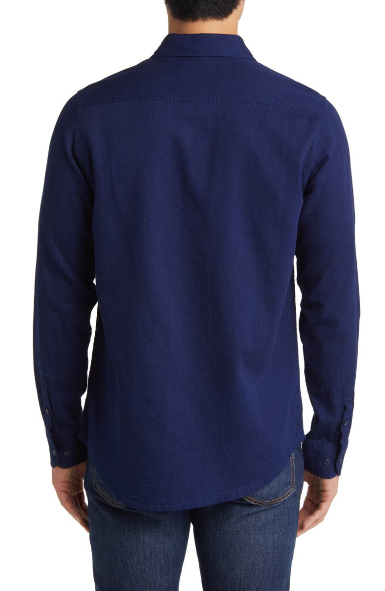 Schott NYC Two-Pocket Flannel Button-Up Shirt, Alternate, color, Basketweave