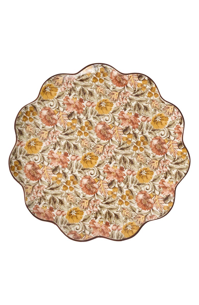 Juliska Willa Charger Plate, Main, color, Amber