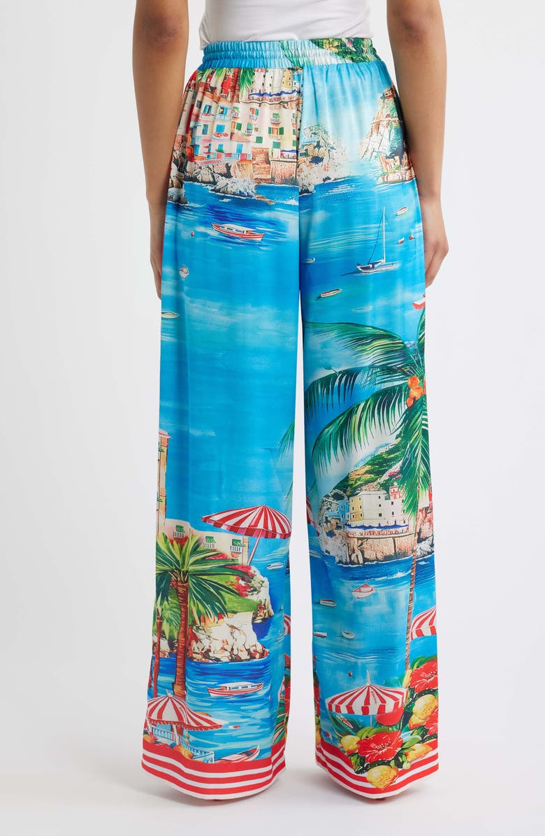Kulani Kinis Drawstring Wide Leg Resort Pants, Alternate, color, Mermaid Cove