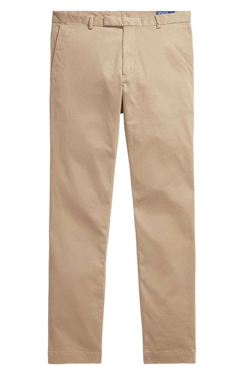 Polo Ralph Lauren Jarrett Slim Fit Sateen Pants, Alternate, color, Khaki