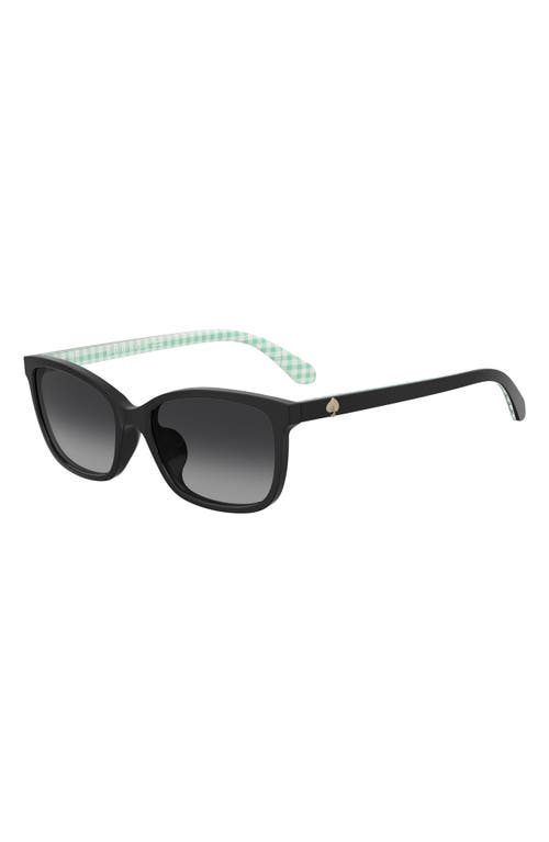 Kate Spade New York Tabitha 55mm Rectangular Sunglasses In Black