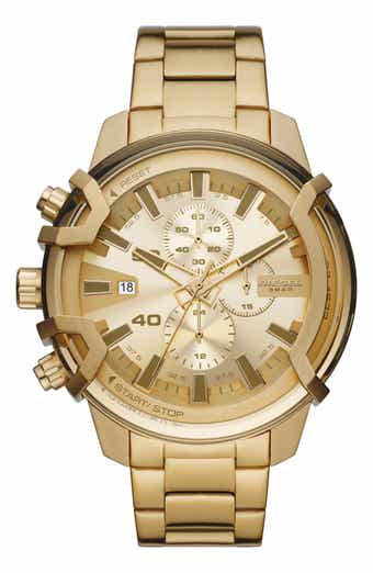 DIESEL® Griffed Chronograph Bracelet Watch, 48mm