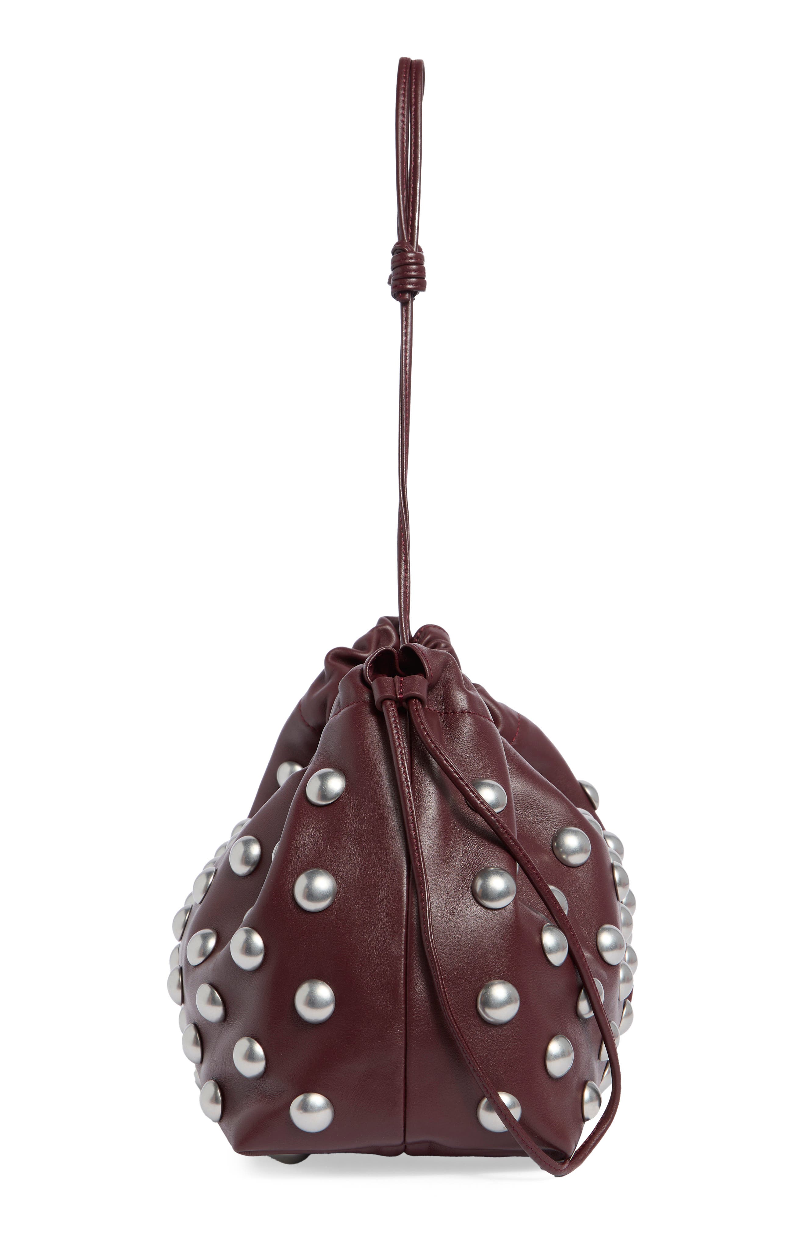A.L.C. Arlo Studded Handbag, Alternate, color, Deep Plum