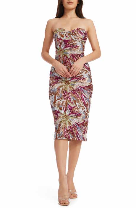Dress the Population Irina Sequin Strapless Dress