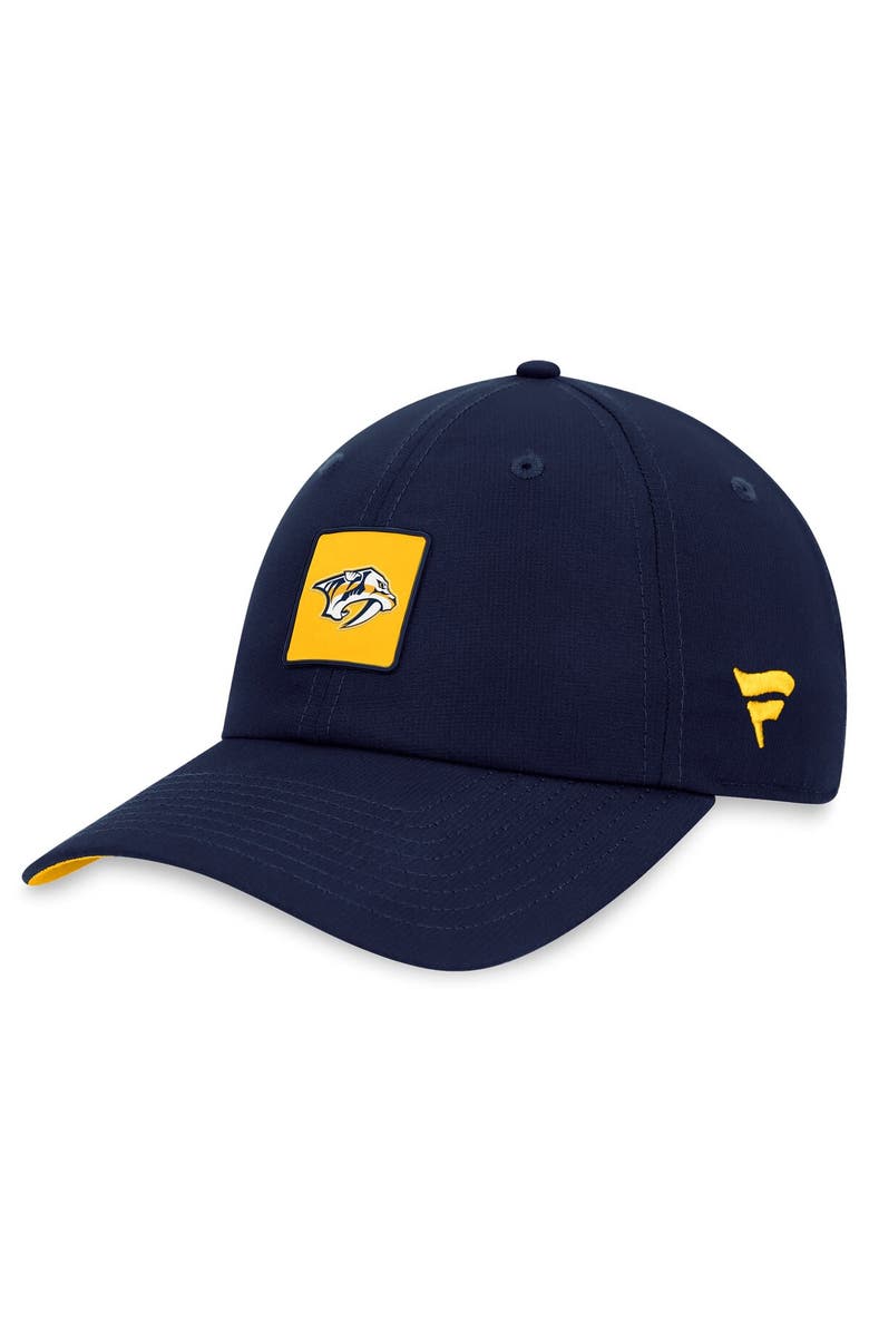 FANATICS Men's Fanatics Branded  Navy Nashville Predators Authentic Pro Rink Adjustable Hat, Main, color, Navy