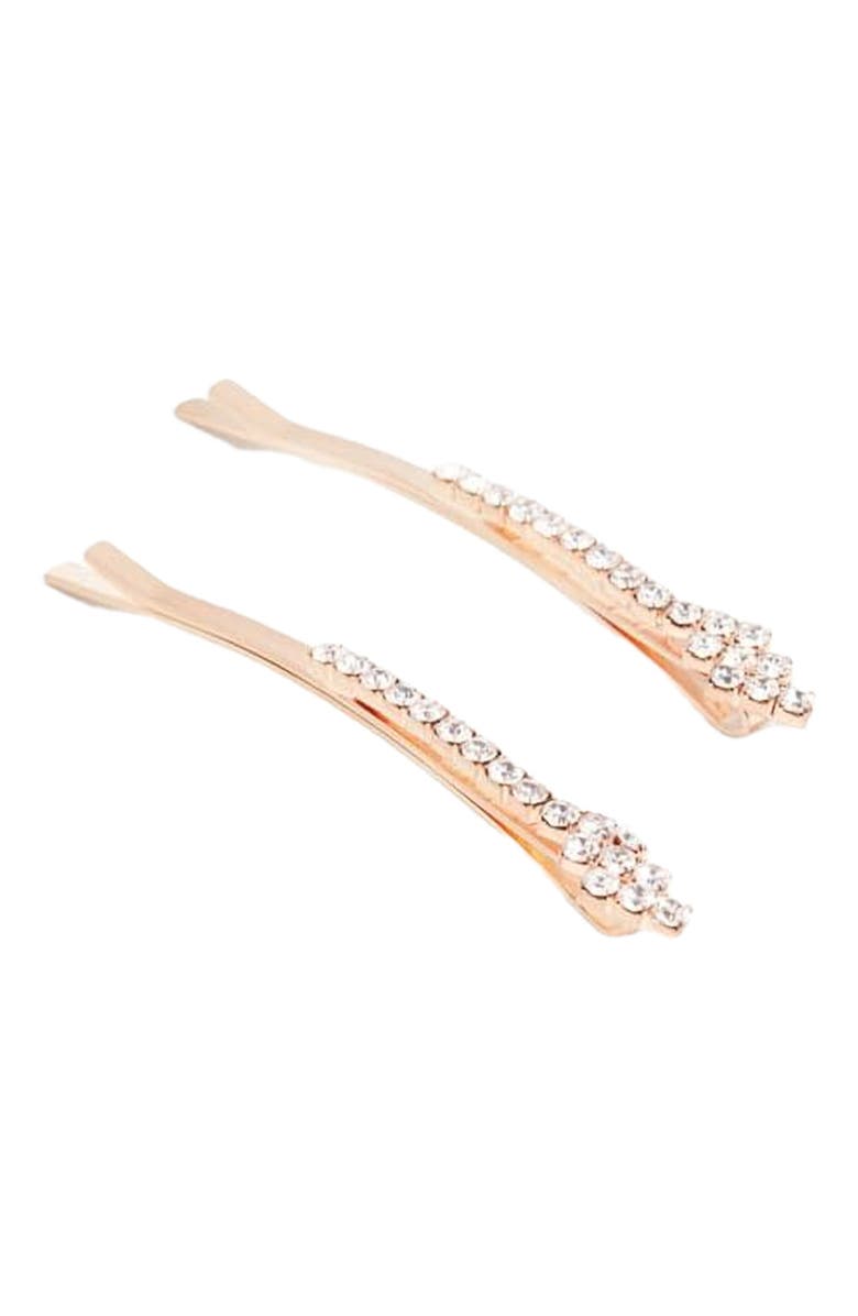NUME Zig Zag Sparkle Hair Pin, Alternate, color, Silver