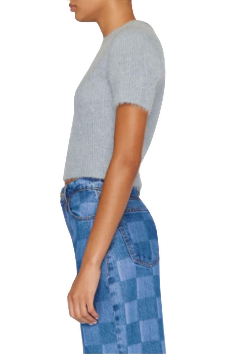 FRAME Short Sleeve Alpaca Blend Sweater, Alternate, color, Chambray Blue