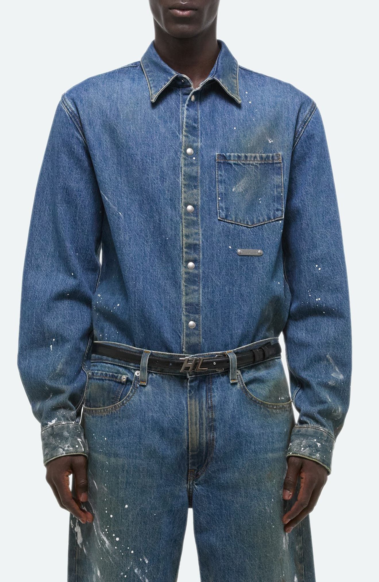 Helmut Lang Painted Denim Shirt