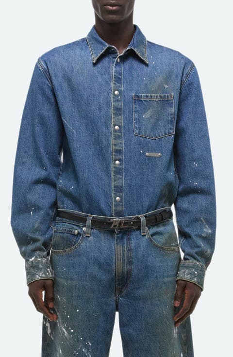 Painted Denim Shirt