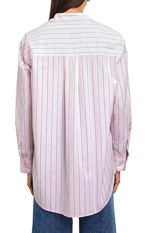 Rails Elsa Stripe Cotton Button-up Shirt In Cherry Blossom Stripe