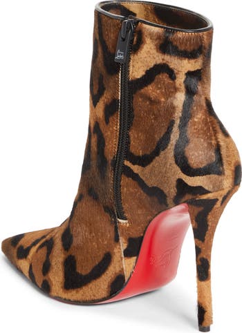 Miss Z Genuine Calf Hair Pointed Toe Bootie