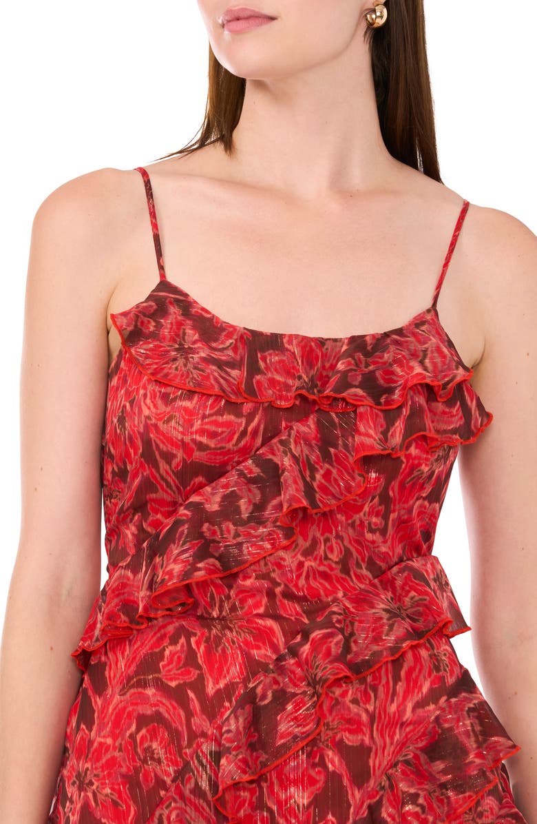 Parker The Ida Ruffle Asymmetrical Dress, Alternate, color,