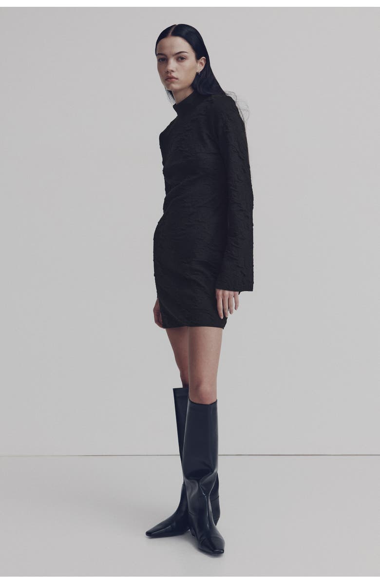 H&M Open-back Dress, Alternate, color, Black