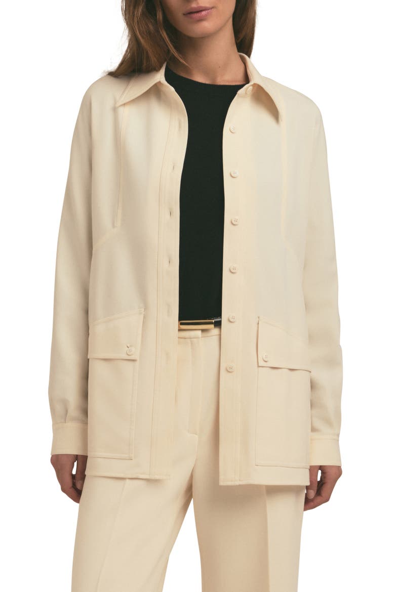 The Nora Shirt Jacket, Main, color, VANILLA