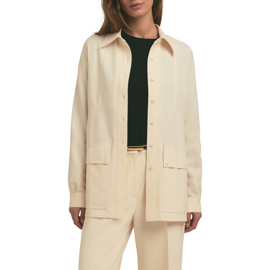 Favorite Daughter Nora Shirt Jacket In Vanilla In Vanilla