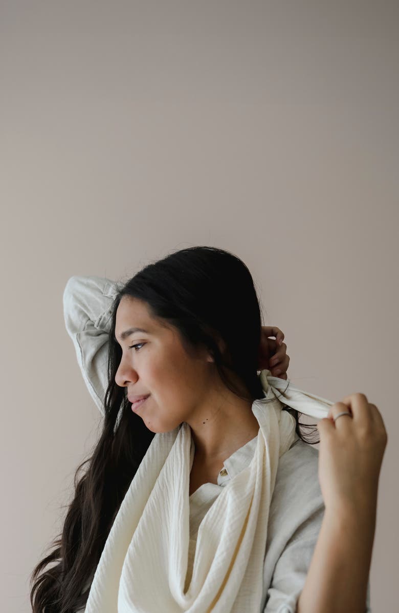 Snuggle Me Organic Cotton Nursing Cover, Alternate, color, Natural