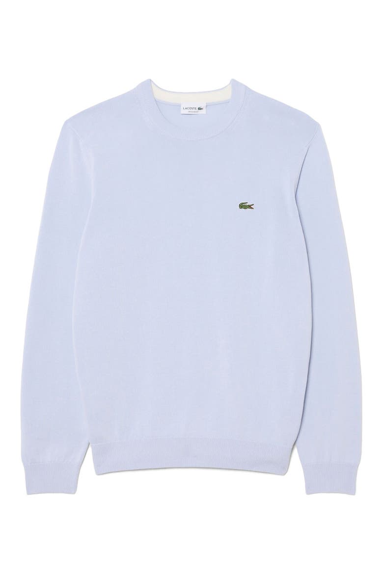 Solid Cotton Jersey Crewneck Sweater, Alternate, color, PHOENIX BLUE