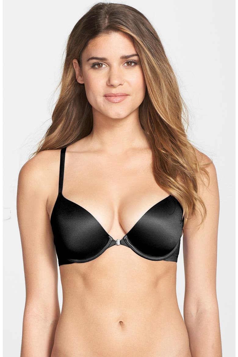 'Perfectly Fit' Racerback Underwire Bra, Main, color, BLACK