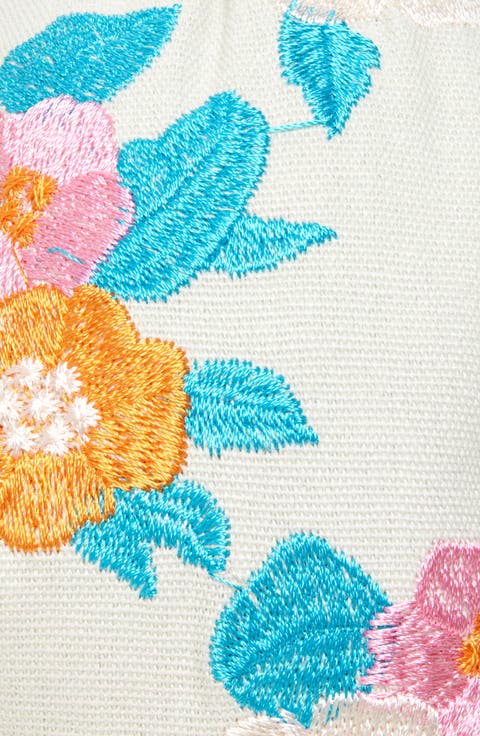 Knotted Floral Bouquet Embroidered Headband