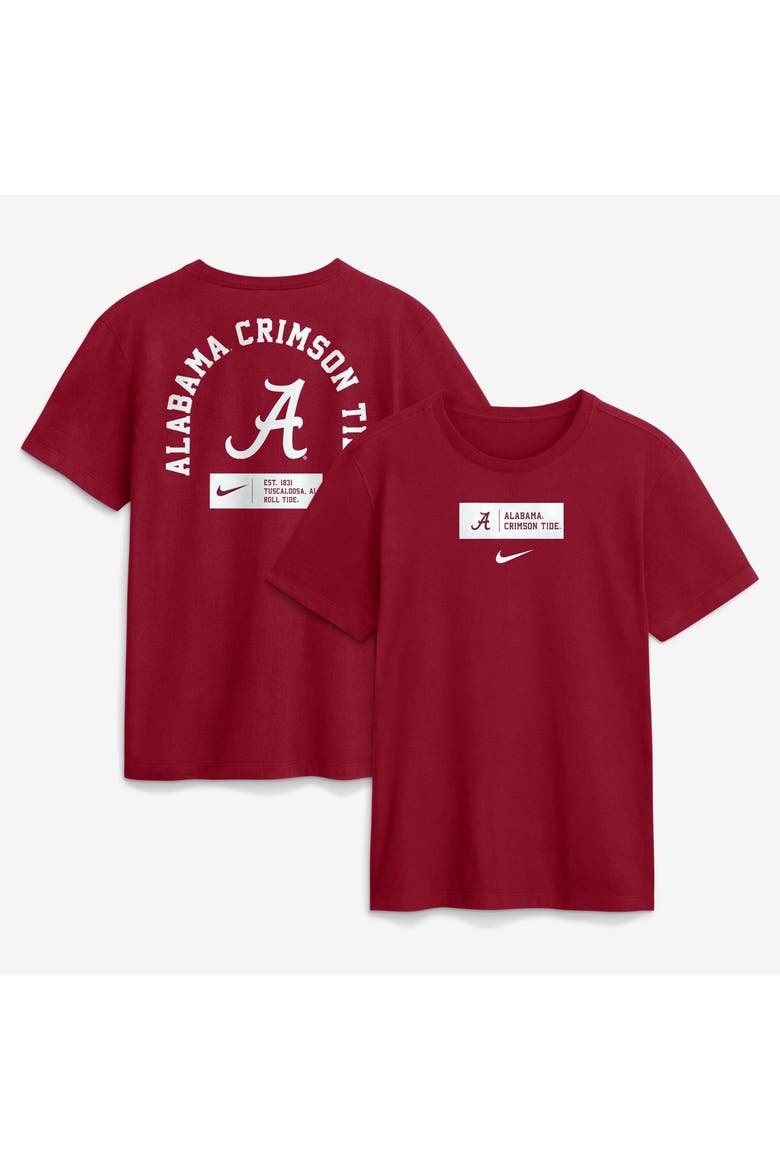 Men's Nike Crimson Alabama Crimson Tide Primetime Crew T-Shirt, Main, color, Crimson