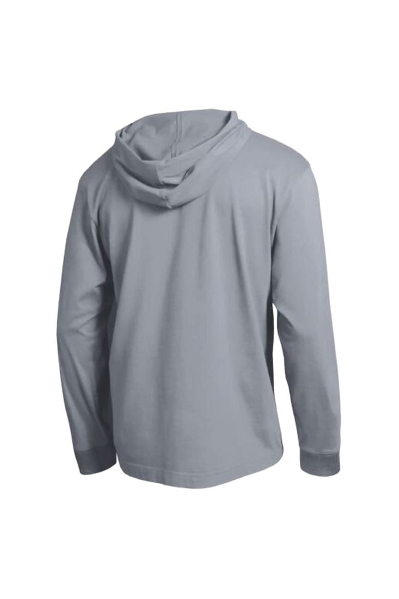 Men's Champion  Heather Gray Virginia Tech Hokies High Motor All-Star Long Sleeve Hooded T-Shirt, Alternate, color, Heather Gray