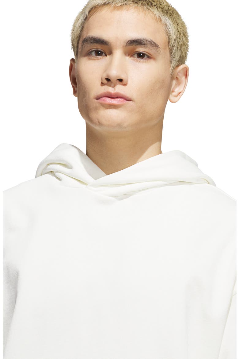Cotton Fleece Hoodie, Alternate, color, OFF WHITE