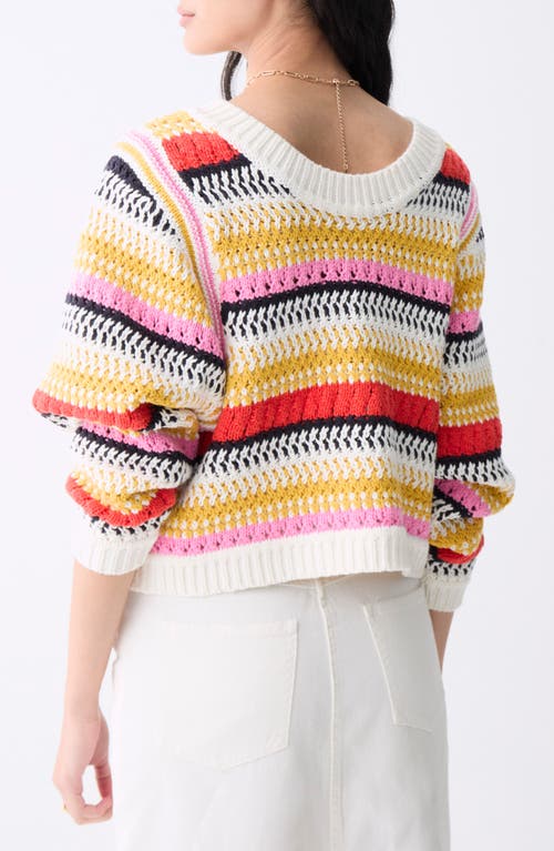 DELUC DELUC PONTE STRIPE REVERSIBLE CARDIGAN 