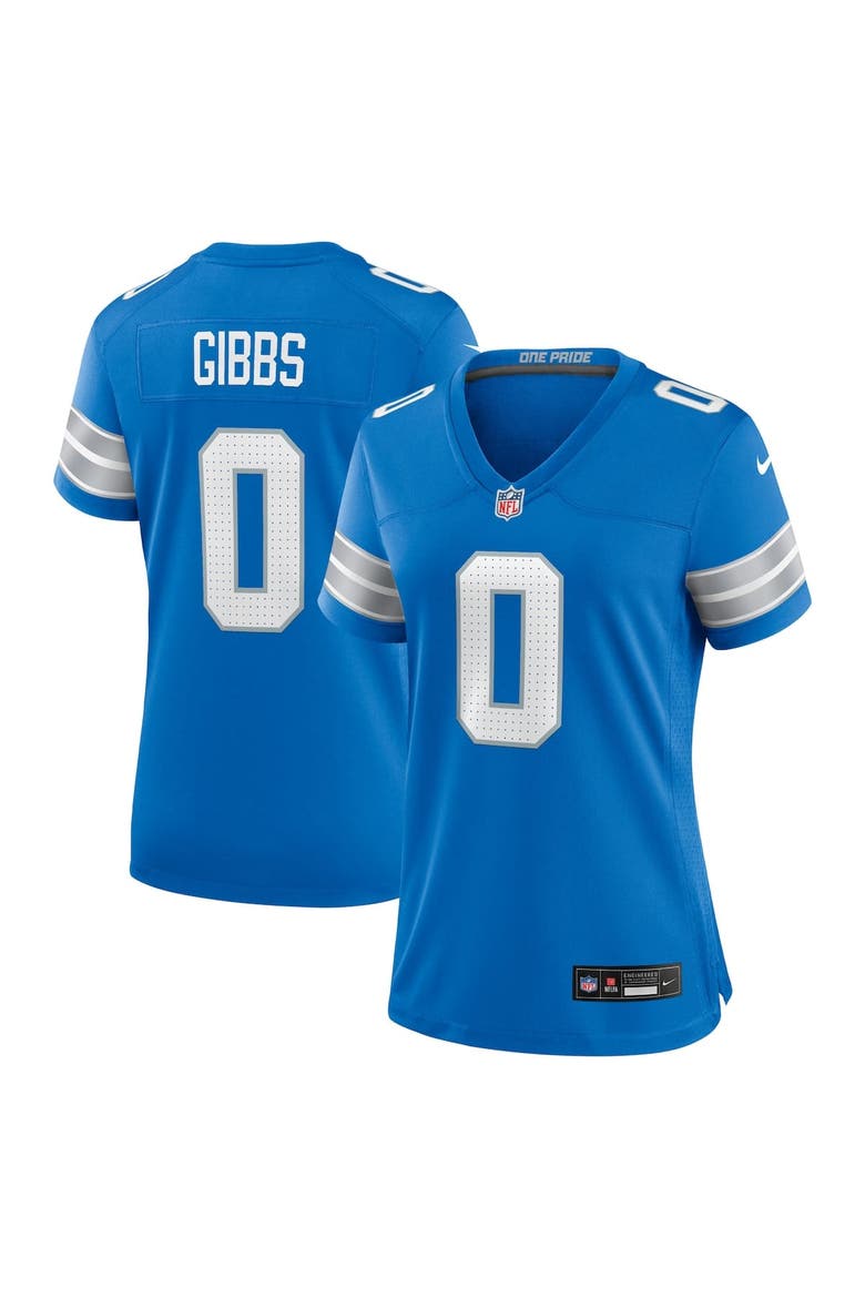 Women's Nike Jahmyr Gibbs Blue Detroit Lions Game Player Jersey, Alternate, color, Blue