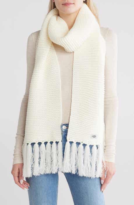 UGG® UGG Fringe Trim Knit Scarf