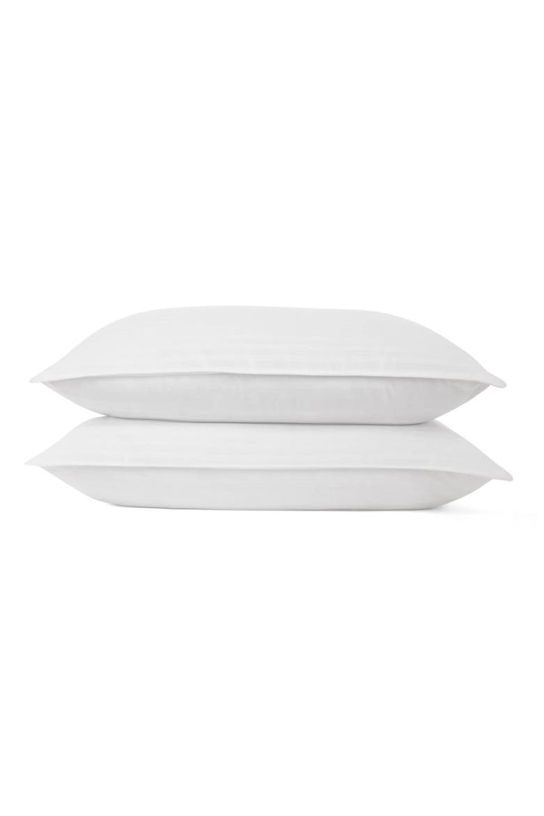 2-Pack Gel Fiber Cotton Pillows, Main, color, WHITE