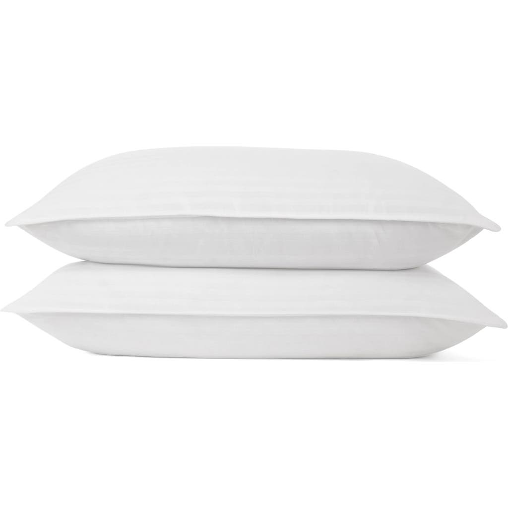 Homespun 2-pack Gel Fiber Cotton Pillows In White
