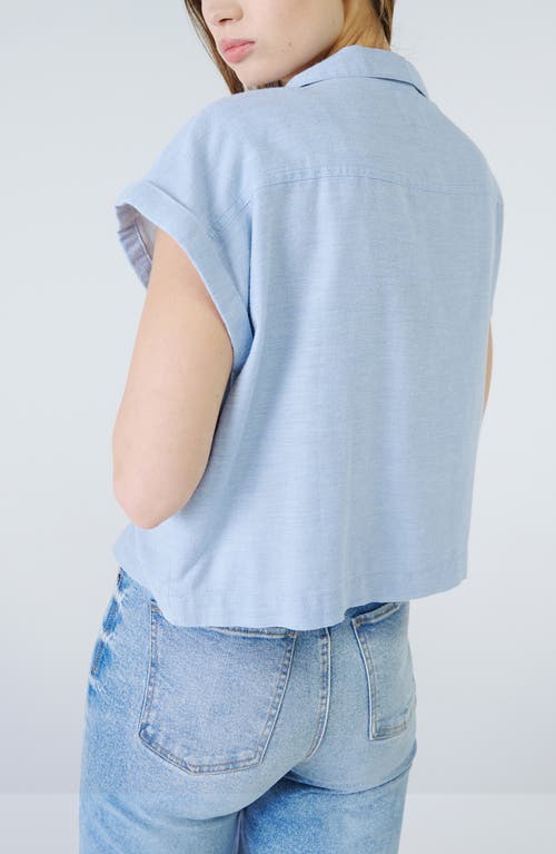 Unpublished Jordyn Prism Camp Shirt In Blue