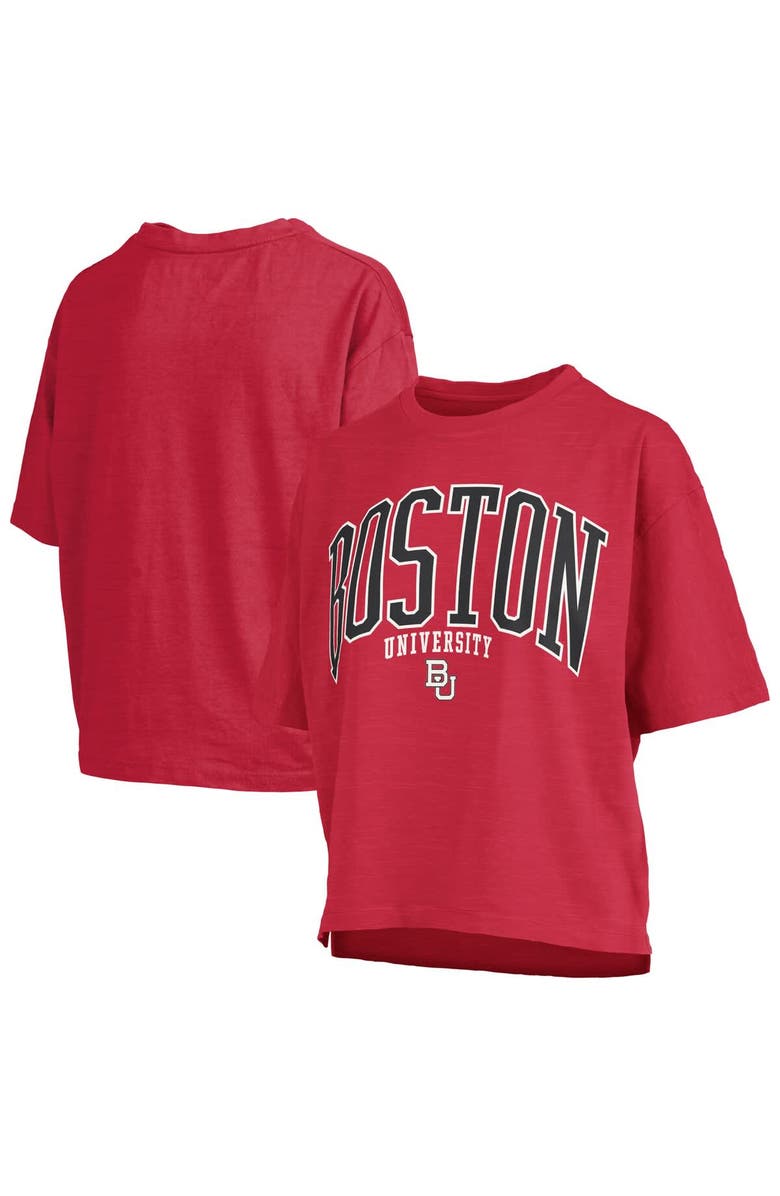 PRESSBOX Women's Pressbox  Red Boston University Nelson T-Shirt, Main, color, 