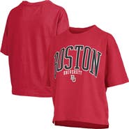 PRESSBOX Women's Pressbox  Red Boston University Nelson T-Shirt