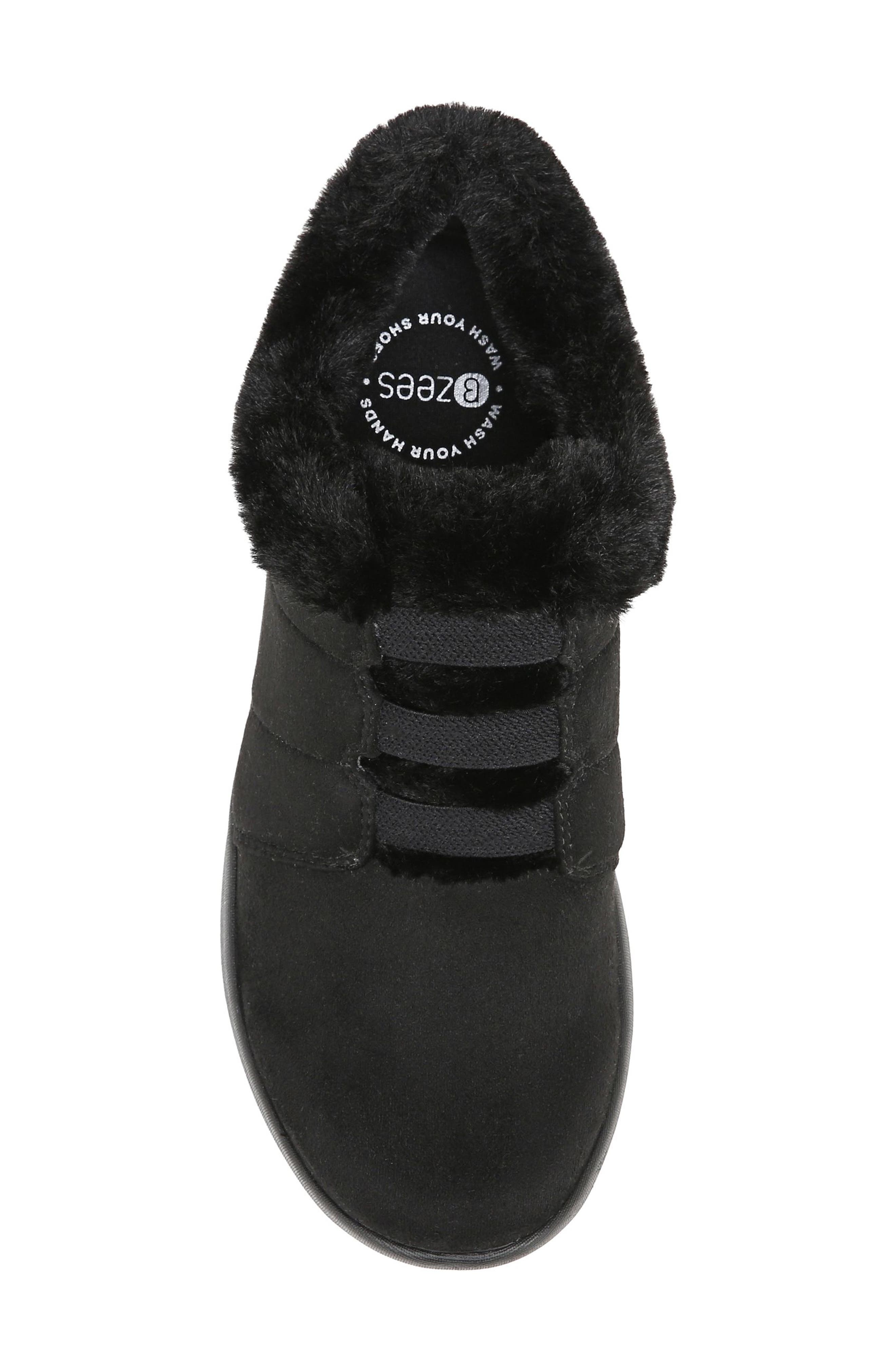BZees Grace Faux Fur Lined Sneaker, Alternate, color, 