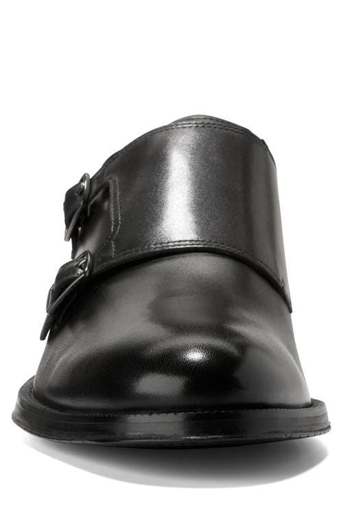 Cole Haan Carnegie Monk Strap Loafer In Black/black