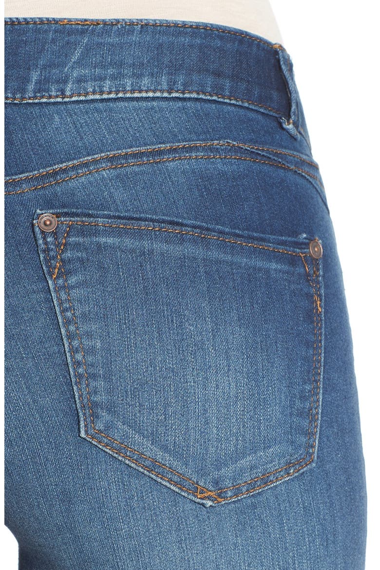 Ab-Solution Stretch Skinny Jeans (Nordstrom Exclusive), Alternate, color, BLUE