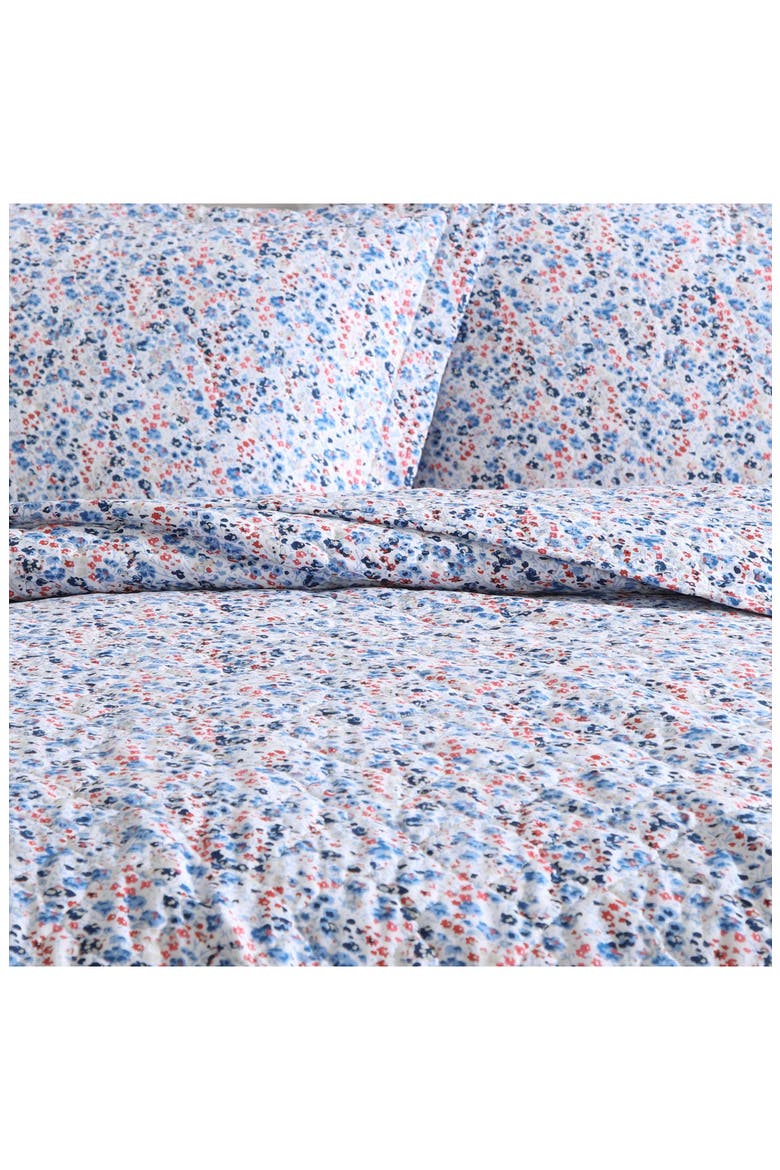 Leona 3-Piece King Quilt & Sham Set, Alternate, color, BRIGHT RED