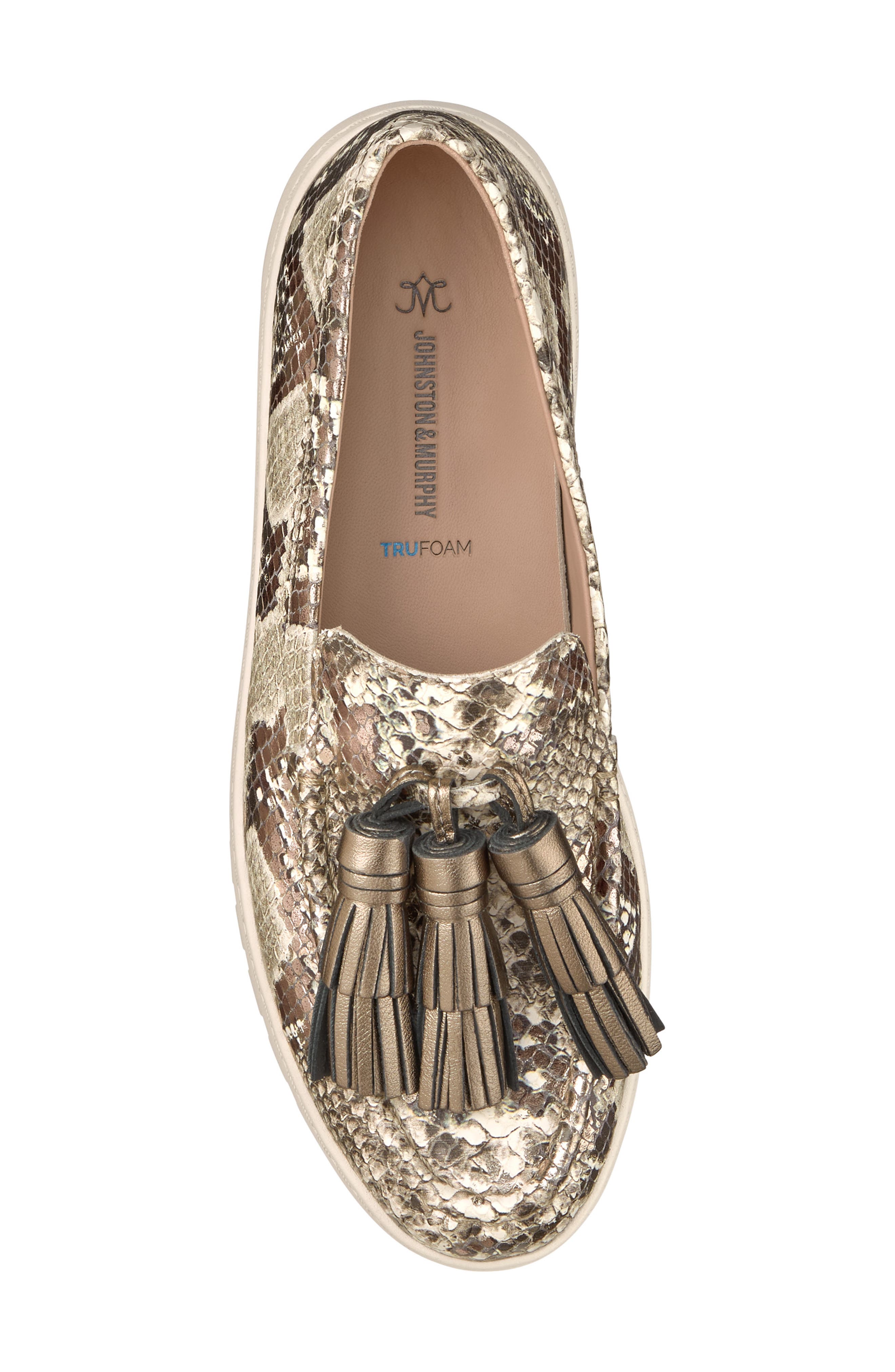 Camryn Tassel Loafer, Alternate, color, PEWTER METALLIC