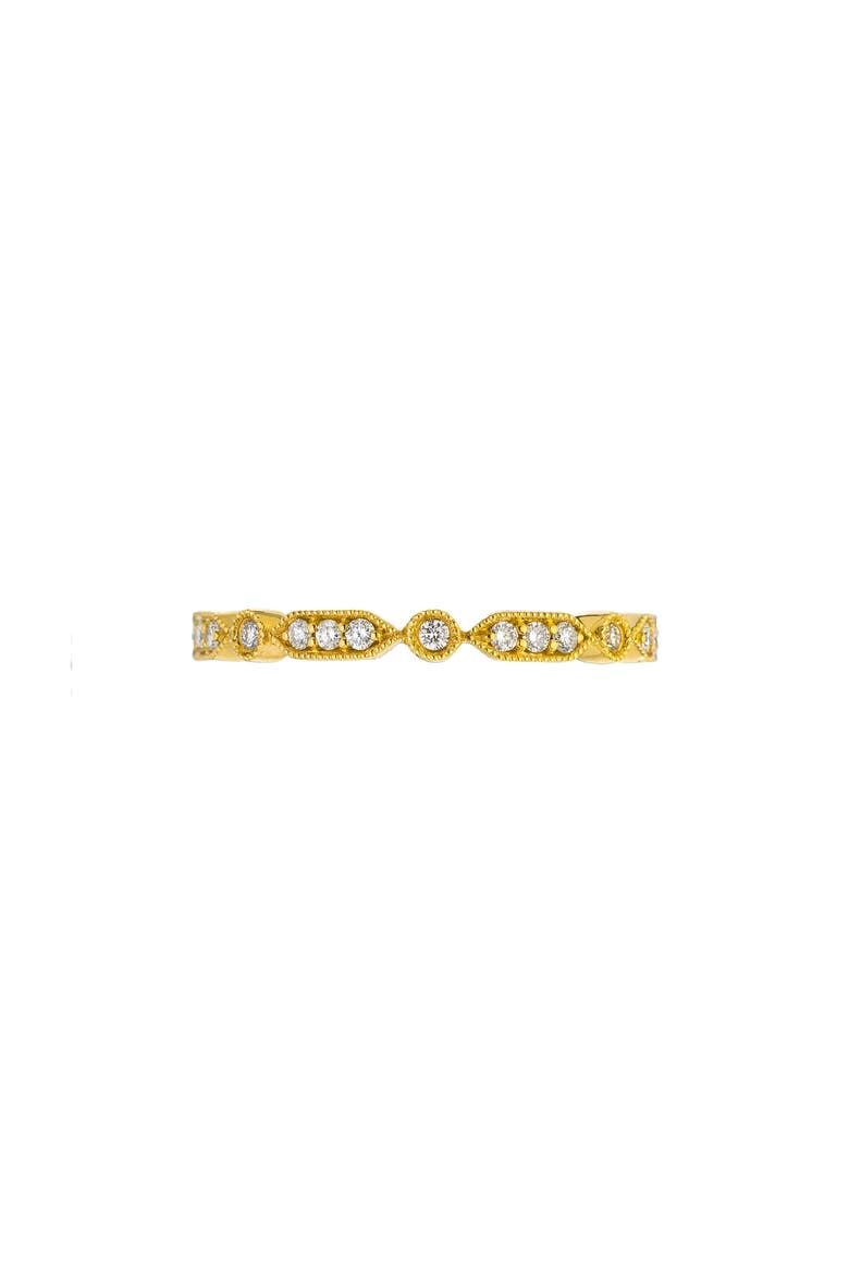Deco Mini Diamond Band Ring, Main, color, YELLOW