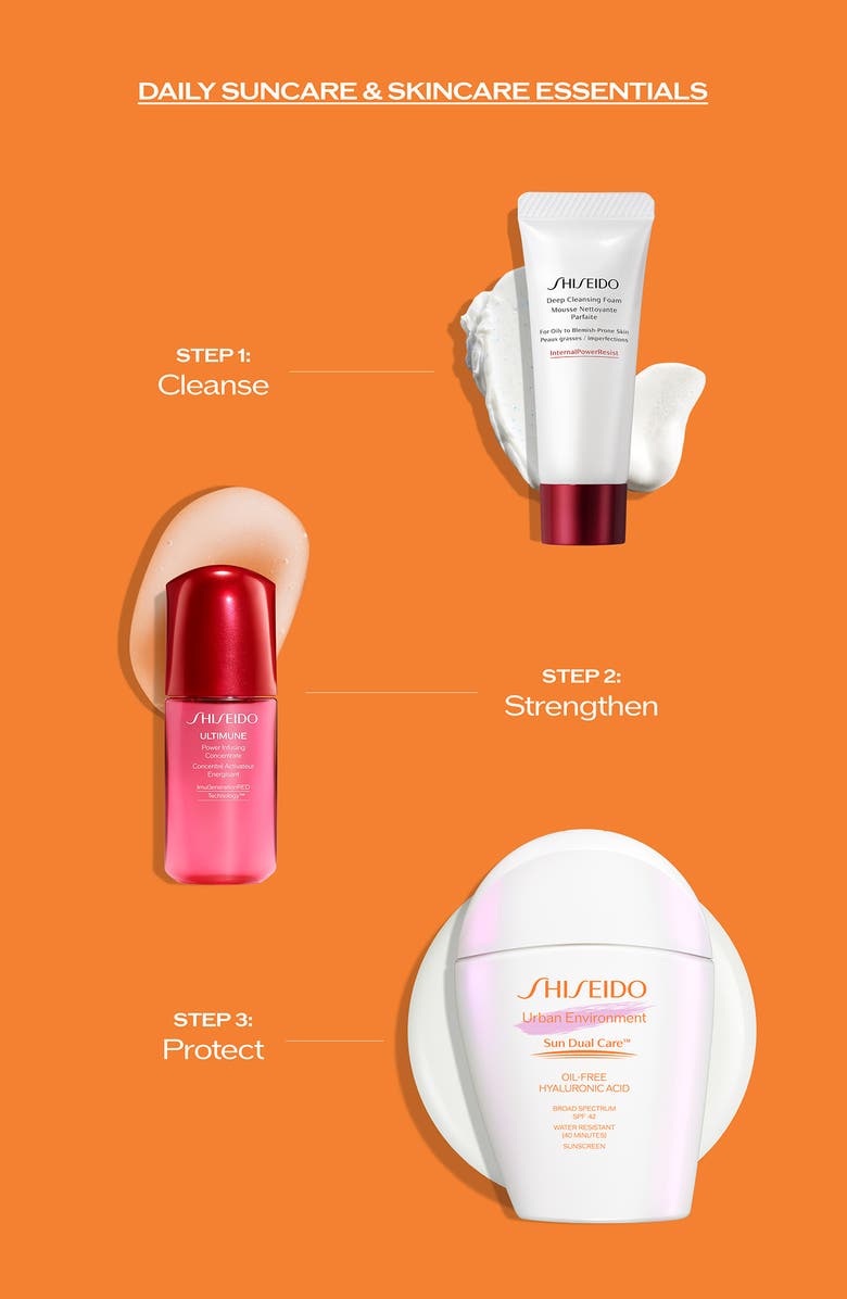 Shiseido Daily Sun Care & Skin Care Essentials (Limited Edition) $79 Value, Alternate, color, 