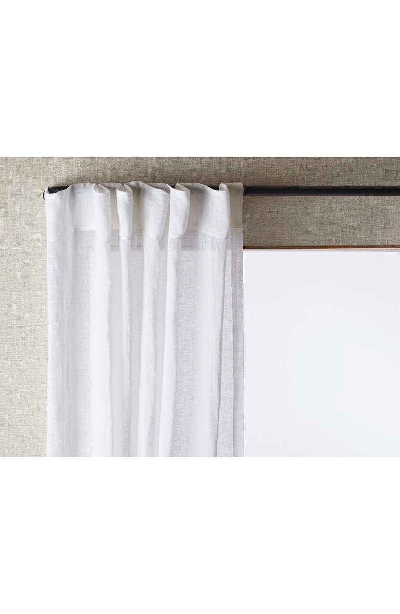 Parachute Sheer Linen Window Panel Curtain, Main, color, 