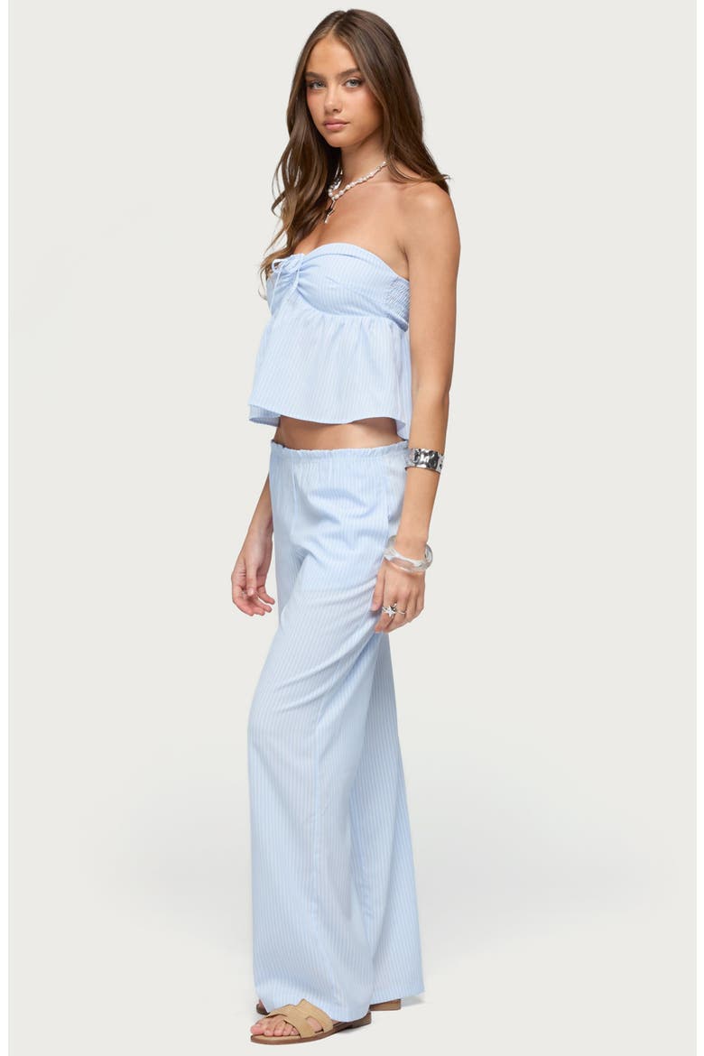 Cersei Stripe Strapless Top, Alternate, color, LIGHT-BLUE